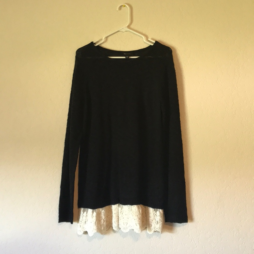 Black knit sweater